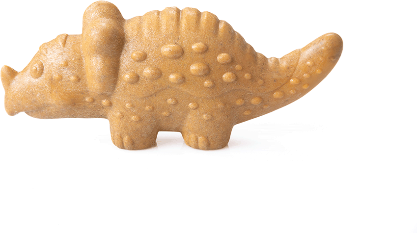 Brinquedo Mordedor Ecoa Triceratops Fibra de Bambu para Cães - Tam. Único