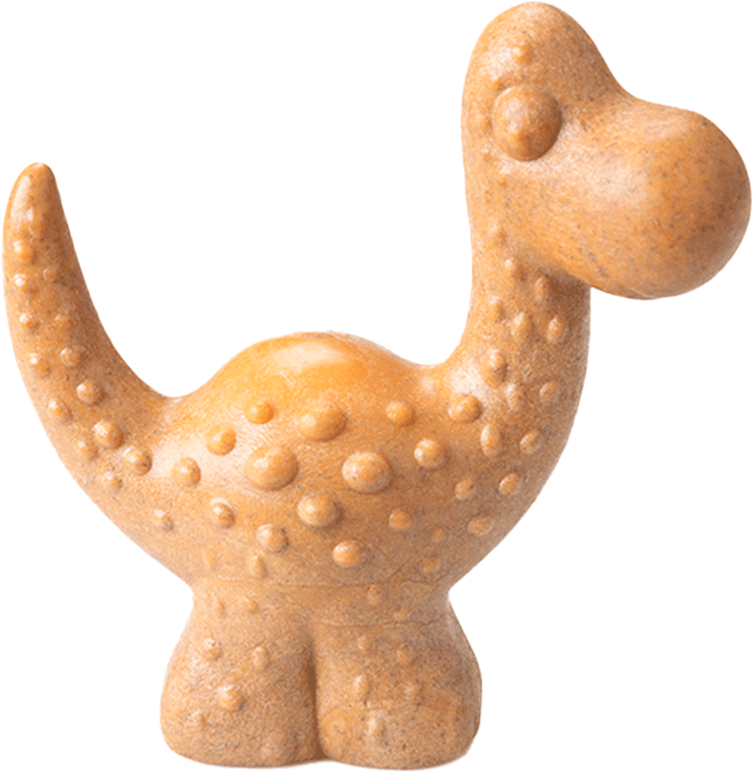 Brinquedo Mordedor Ecoa Dino Fibra de Bambu para Cães - Tam. Único
