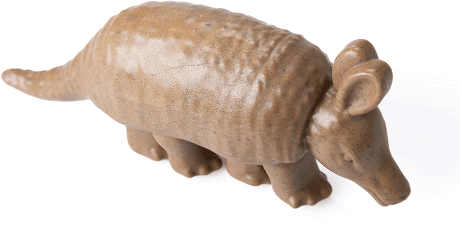 Brinquedo Mordedor Ecoa Tatu de Fibra de Coco para Cães - Tam. Único
