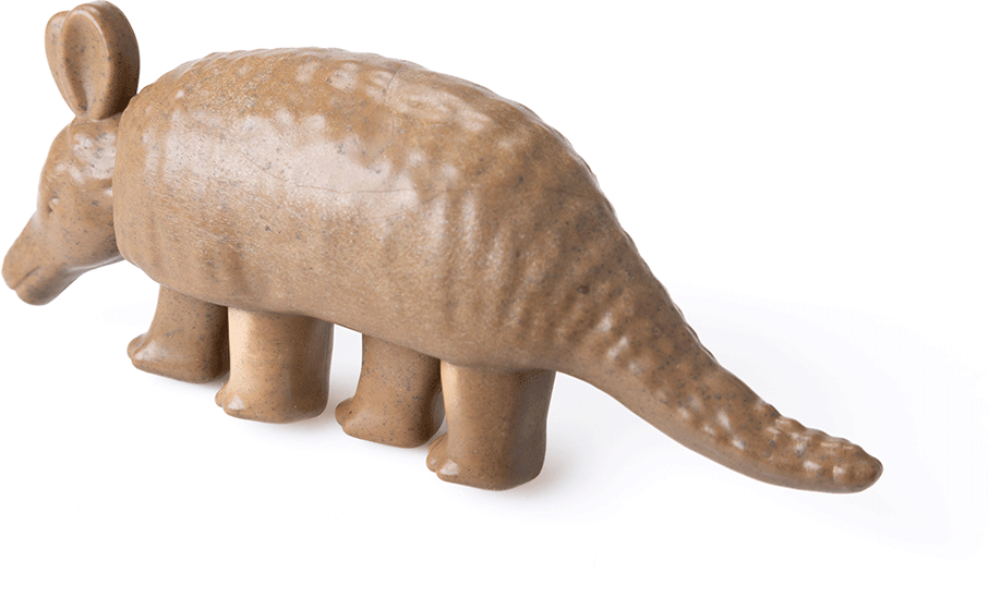 Brinquedo Mordedor Ecoa Tatu de Fibra de Coco para Cães - Tam. Único