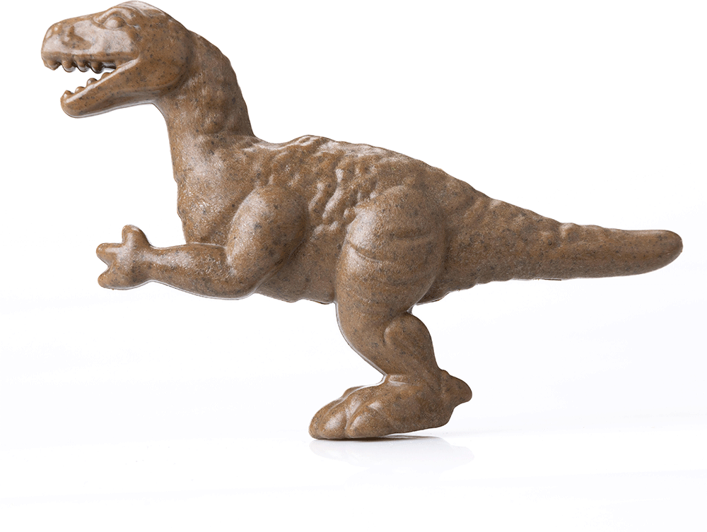 Brinquedo Mordedor Ecoa Tiranossauro Rex de Fibra de Coco para Cães - Tam. Único