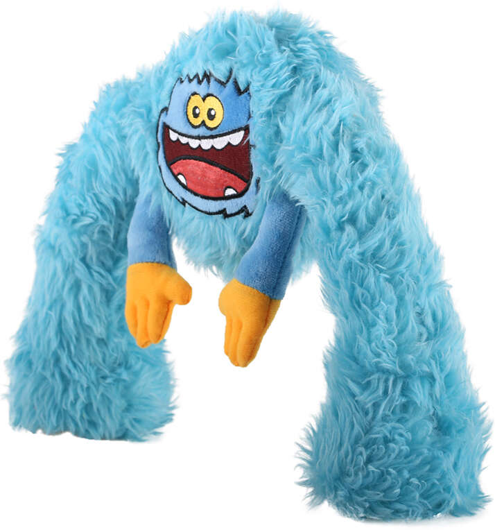 Brinquedo Pelúcia 2 em 1 Qmonster King Kong Super Braços Azul para Cães - Tam. Único
