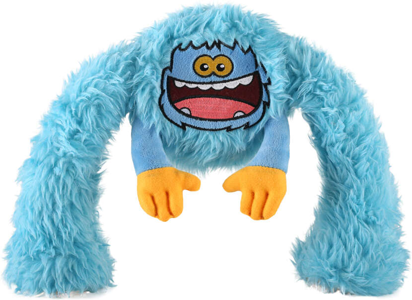Brinquedo Pelúcia 2 em 1 Qmonster King Kong Super Braços Azul para Cães - Tam. Único