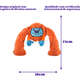 Brinquedo Pelúcia 2 em 1 Qmonster King Kong Super Braços Laranja para Cães