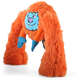 Brinquedo Pelúcia 2 em 1 Qmonster King Kong Super Braços Laranja para Cães