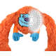 Brinquedo Pelúcia 2 em 1 Qmonster King Kong Super Braços Laranja para Cães