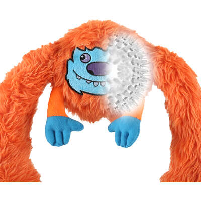 Brinquedo Pelúcia 2 em 1 Qmonster King Kong Super Braços Laranja para Cães