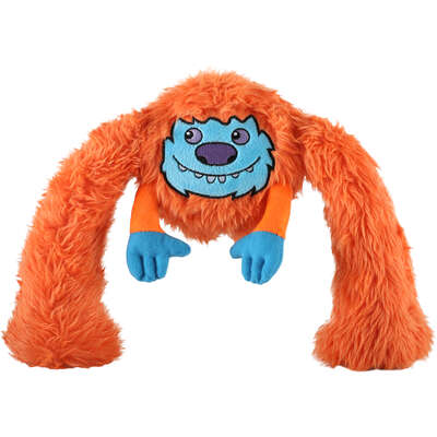 Brinquedo Pelúcia 2 em 1 Qmonster King Kong Super Braços Laranja para Cães