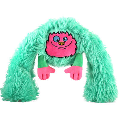 Brinquedo Pelúcia 2 em 1 Qmonster King Kong Super Braços Verde para Cães