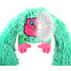 Brinquedo Pelúcia 2 em 1 Qmonster King Kong Super Braços Verde para Cães