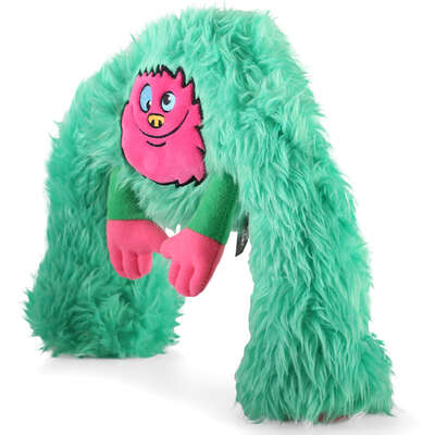 Brinquedo Pelúcia 2 em 1 Qmonster King Kong Super Braços Verde para Cães