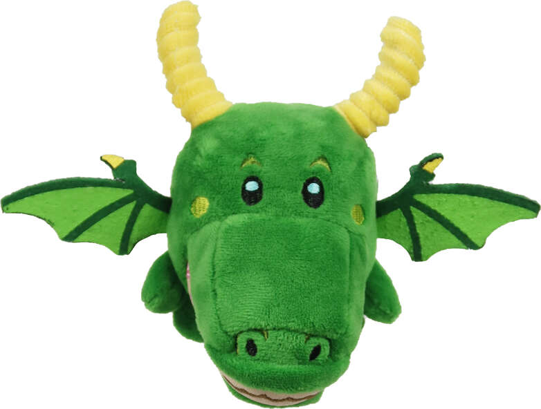 Brinquedo Pelúcia 2 em 1 Qmonster Conto de Fadas Dragão Verde para Cães - Tam. Único