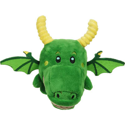 Brinquedo Pelúcia 2 em 1 Qmonster Conto de Fadas Dragão Verde para Cães