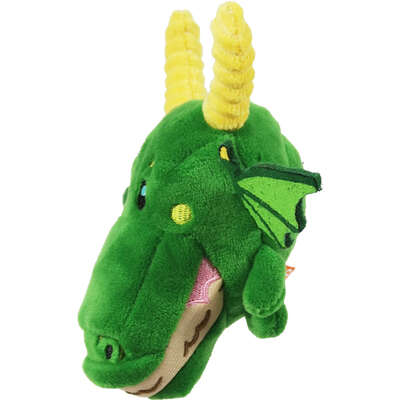 Brinquedo Pelúcia 2 em 1 Qmonster Conto de Fadas Dragão Verde para Cães