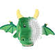 Brinquedo Pelúcia 2 em 1 Qmonster Conto de Fadas Dragão Verde para Cães