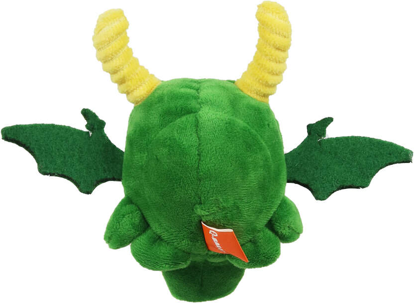Brinquedo Pelúcia 2 em 1 Qmonster Conto de Fadas Dragão Verde para Cães - Tam. Único