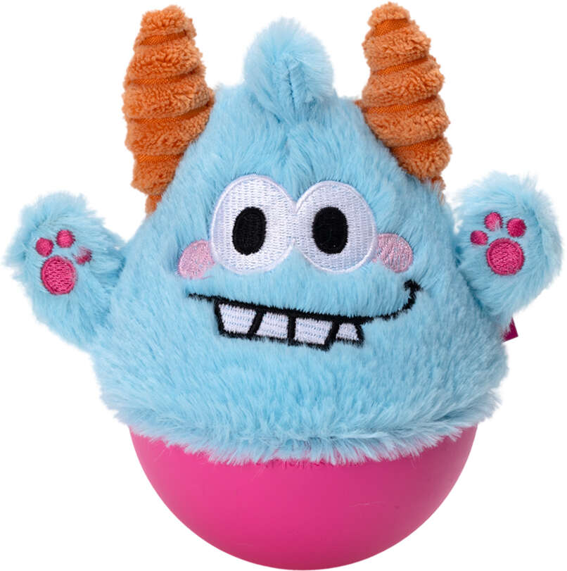 Brinquedo Pelúcia Qmonster Little Monster João Bobo Azul para Cães - Tam. Único