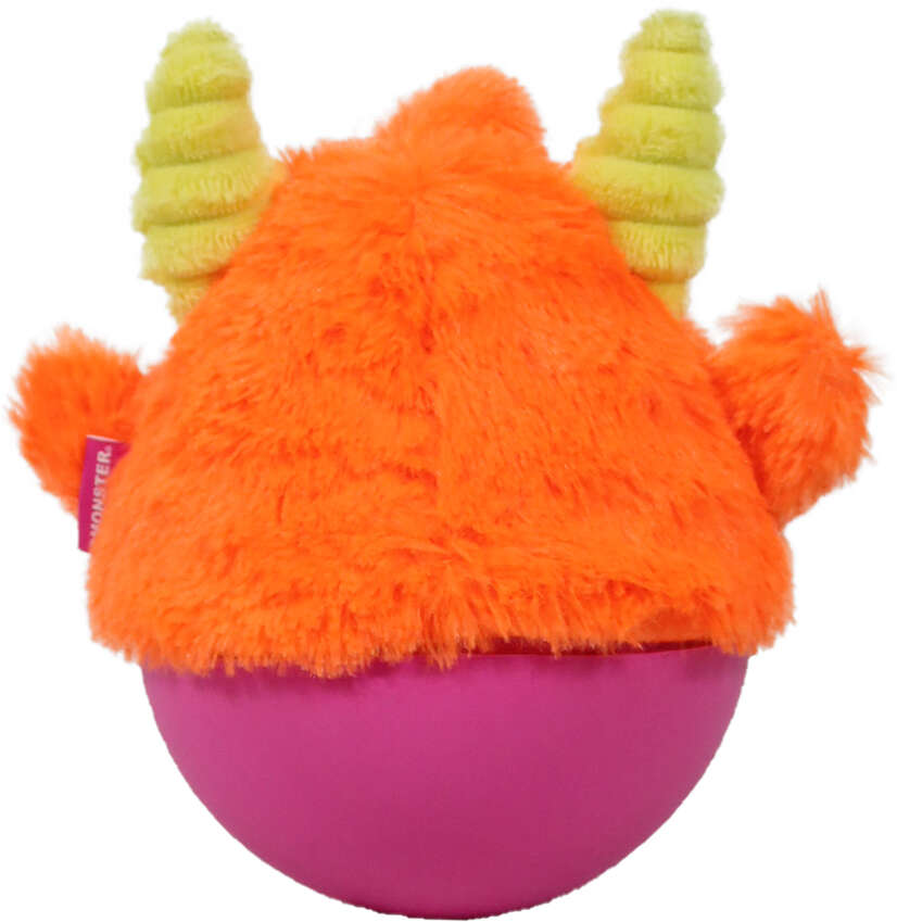 Brinquedo Pelúcia Qmonster Little Monster João Bobo Laranja para Cães - Tam. Único