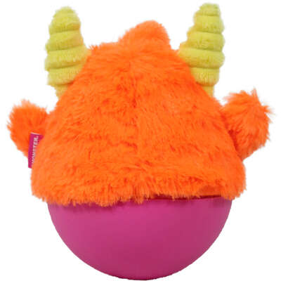 Brinquedo Pelúcia Qmonster Little Monster João Bobo Laranja para Cães