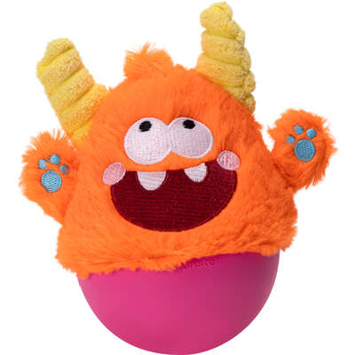 Brinquedo Pelúcia Qmonster Little Monster João Bobo Laranja para Cães