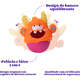 Brinquedo Pelúcia Qmonster Little Monster João Bobo Laranja para Cães
