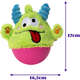 Brinquedo Pelúcia Qmonster Little Monster João Bobo Verde para Cães