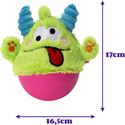 Brinquedo Pelúcia Qmonster Little Monster João Bobo Verde para Cães