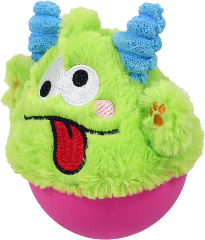 Brinquedo Pelúcia Qmonster Little Monster João Bobo Verde para Cães - Tam. Único