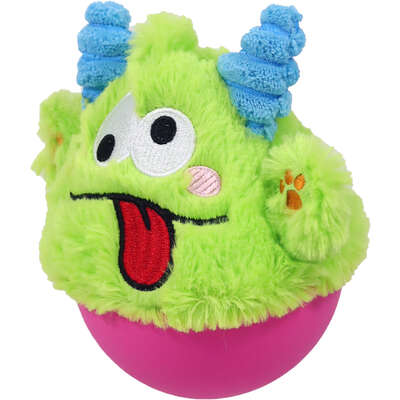 Brinquedo Pelúcia Qmonster Little Monster João Bobo Verde para Cães