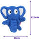 Brinquedo Pelúcia Qmonster Festa Peluda Elefante Azul para Cães