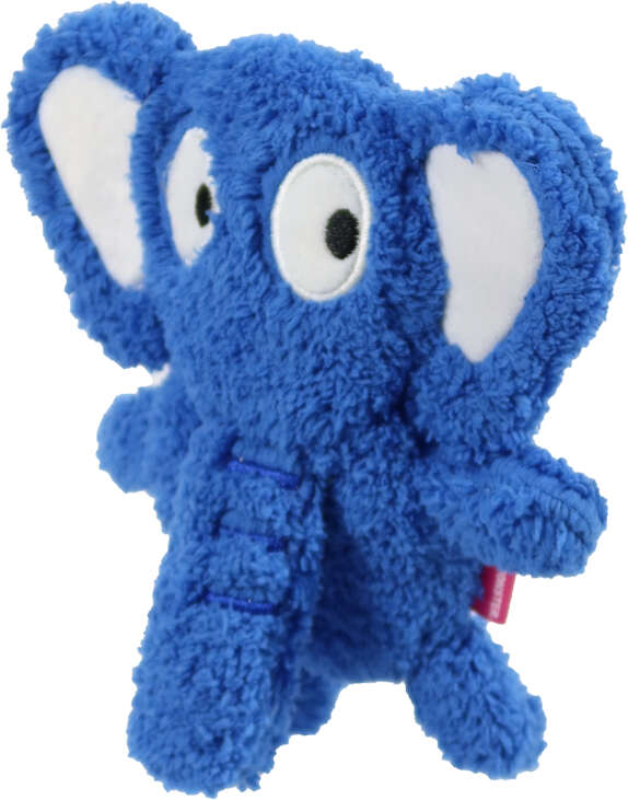 Brinquedo Pelúcia Qmonster Festa Peluda Elefante Azul para Cães - Tam. Único