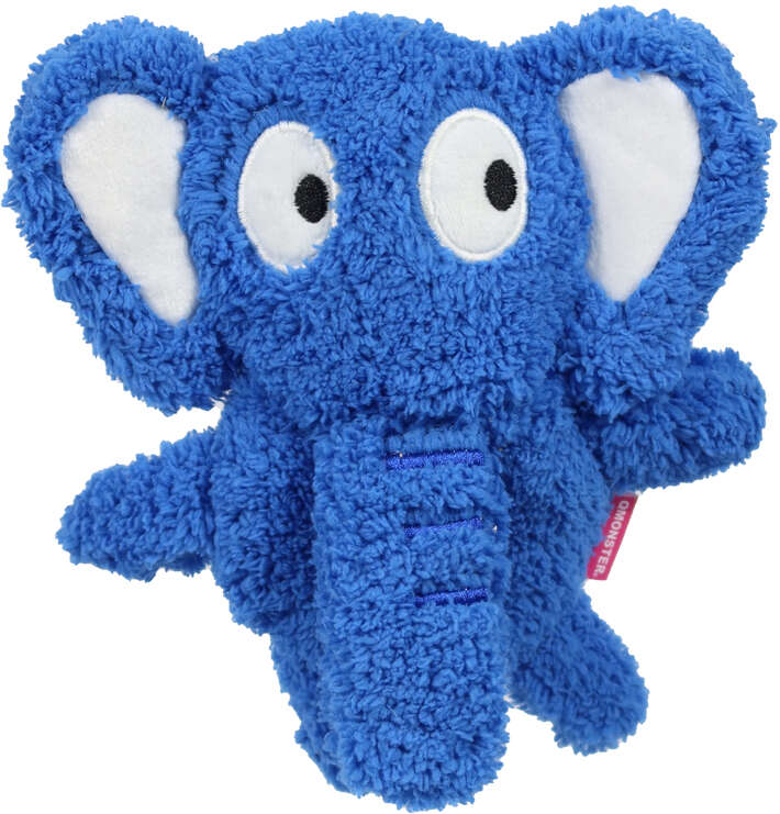 Brinquedo Pelúcia Qmonster Festa Peluda Elefante Azul para Cães - Tam. Único