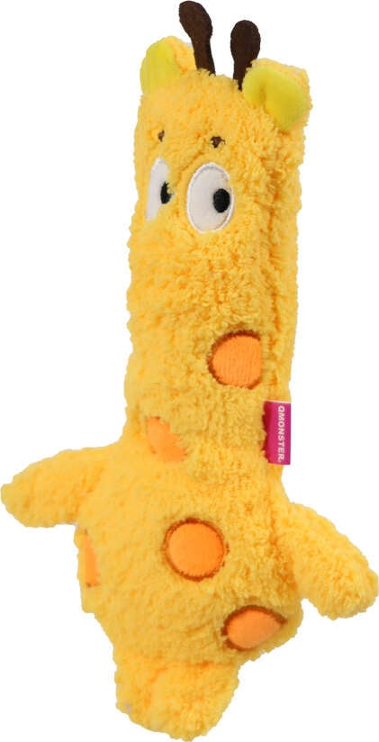 Brinquedo Pelúcia Qmonster Festa Peluda Girafa Amarela para Cães - Tam. Único