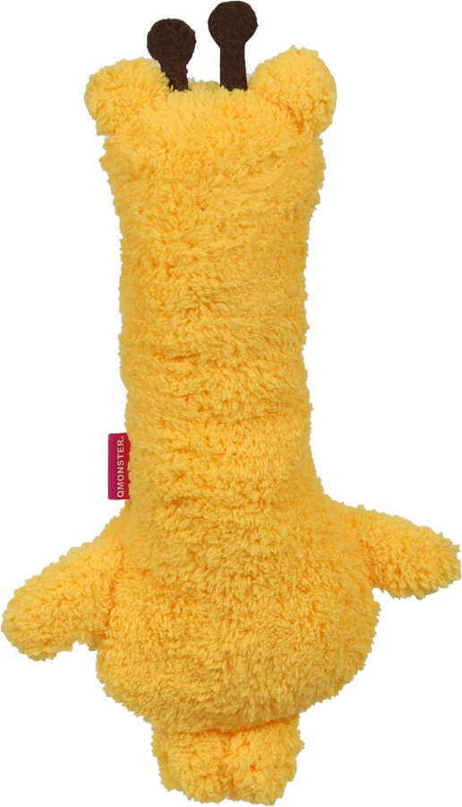 Brinquedo Pelúcia Qmonster Festa Peluda Girafa Amarela para Cães - Tam. Único
