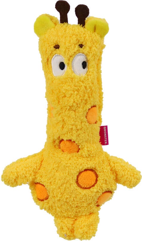 Brinquedo Pelúcia Qmonster Festa Peluda Girafa Amarela para Cães - Tam. Único