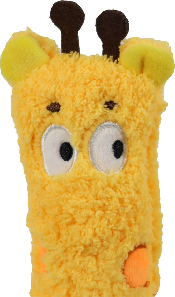 Brinquedo Pelúcia Qmonster Festa Peluda Girafa Amarela para Cães - Tam. Único