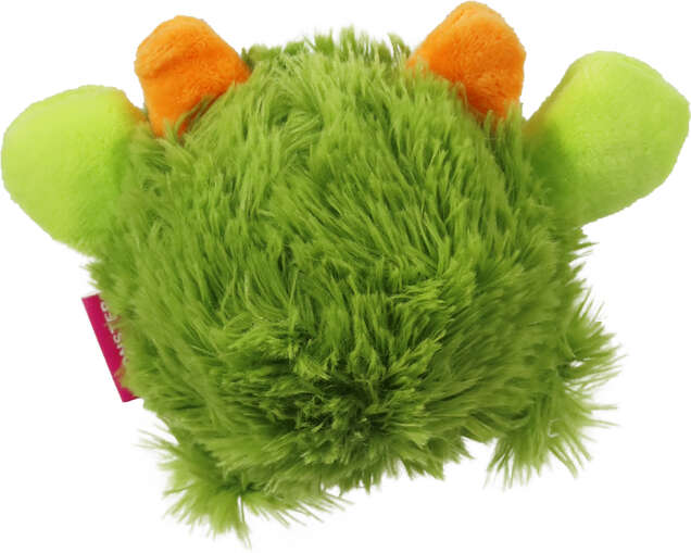 Brinquedo Pelúcia 2 em 1 Qmonster Baby Monster Gen 1 Verde para Cães - Tam. P
