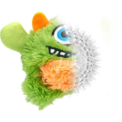 Brinquedo Pelúcia 2 em 1 Qmonster Baby Monster Gen 1 Verde para Cães