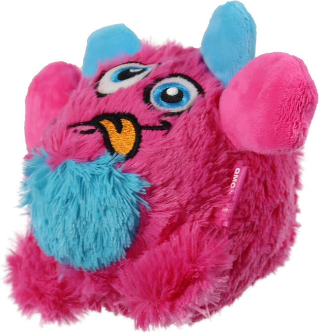 Brinquedo Pelúcia 2 em 1 Qmonster Baby Monster Gen 1 Rosa para Cães - Tam. P