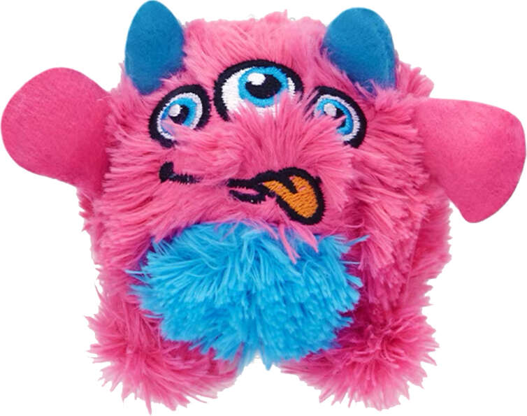 Brinquedo Pelúcia 2 em 1 Qmonster Baby Monster Gen 1 Rosa para Cães - Tam. P