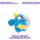 Brinquedo Pelúcia 2 em 1 Qmonster Baby Monster Gen 1 Azul para Cães