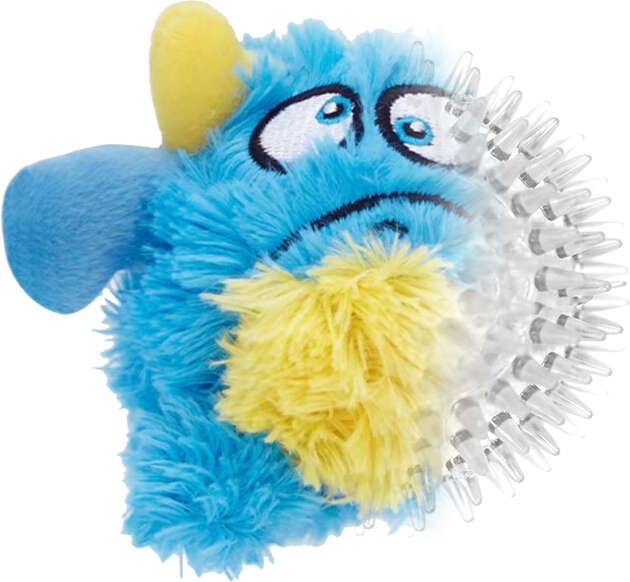 Brinquedo Pelúcia 2 em 1 Qmonster Baby Monster Gen 1 Azul para Cães - Tam. G