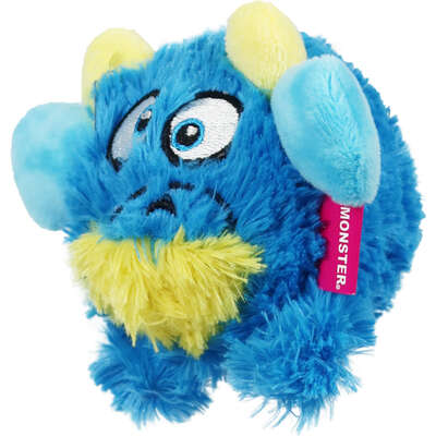 Brinquedo Pelúcia 2 em 1 Qmonster Baby Monster Gen 1 Azul para Cães