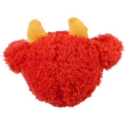 Brinquedo Pelúcia 2 em 1 Qmonster Baby Ciclope Vermelho para Cães