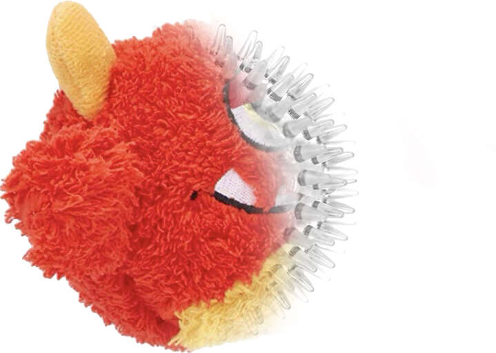 Brinquedo Pelúcia 2 em 1 Qmonster Baby Ciclope Vermelho para Cães - Tam. G