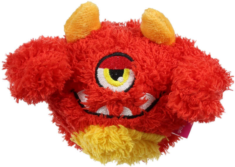 Brinquedo Pelúcia 2 em 1 Qmonster Baby Ciclope Vermelho para Cães - Tam. G