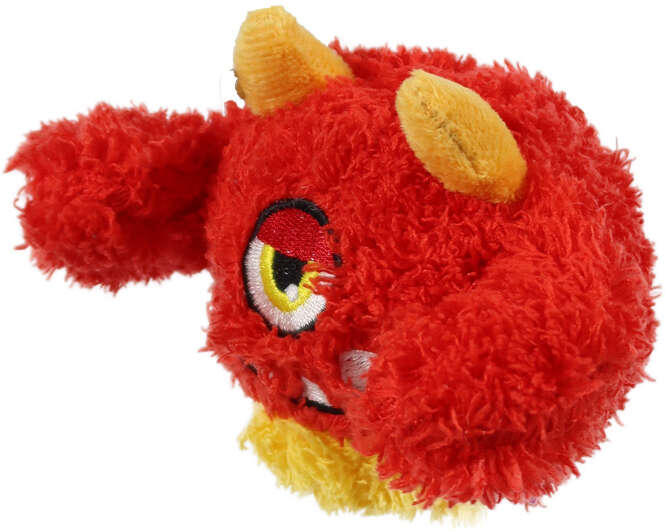 Brinquedo Pelúcia 2 em 1 Qmonster Baby Ciclope Vermelho para Cães - Tam. G