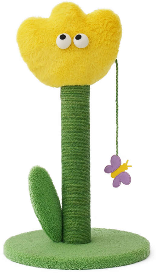 Brinquedo Arranhador Zeze Tulipa Amarelo - Tam. Único
