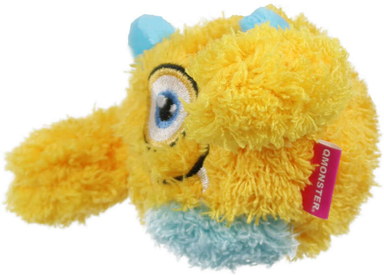 Brinquedo Pelúcia 2 em 1 Qmonster Baby Ciclope Amarelo para Cães - Tam. P