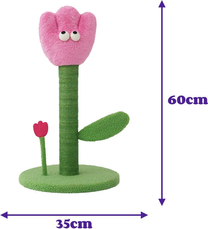 Brinquedo Arranhador Zeze Tulipa Rosa - Tam. Único